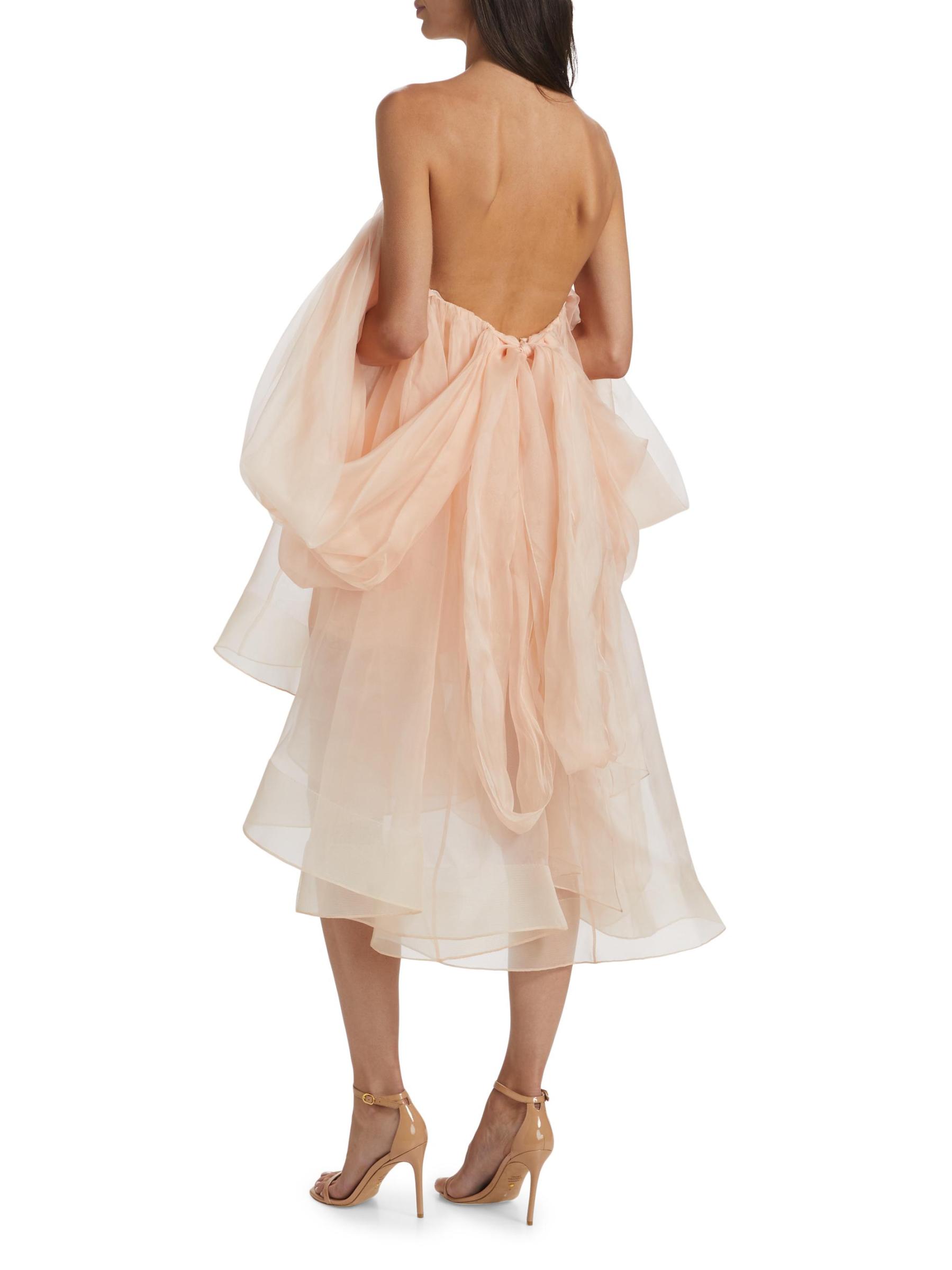 Crush Strapless Tulle Minidress