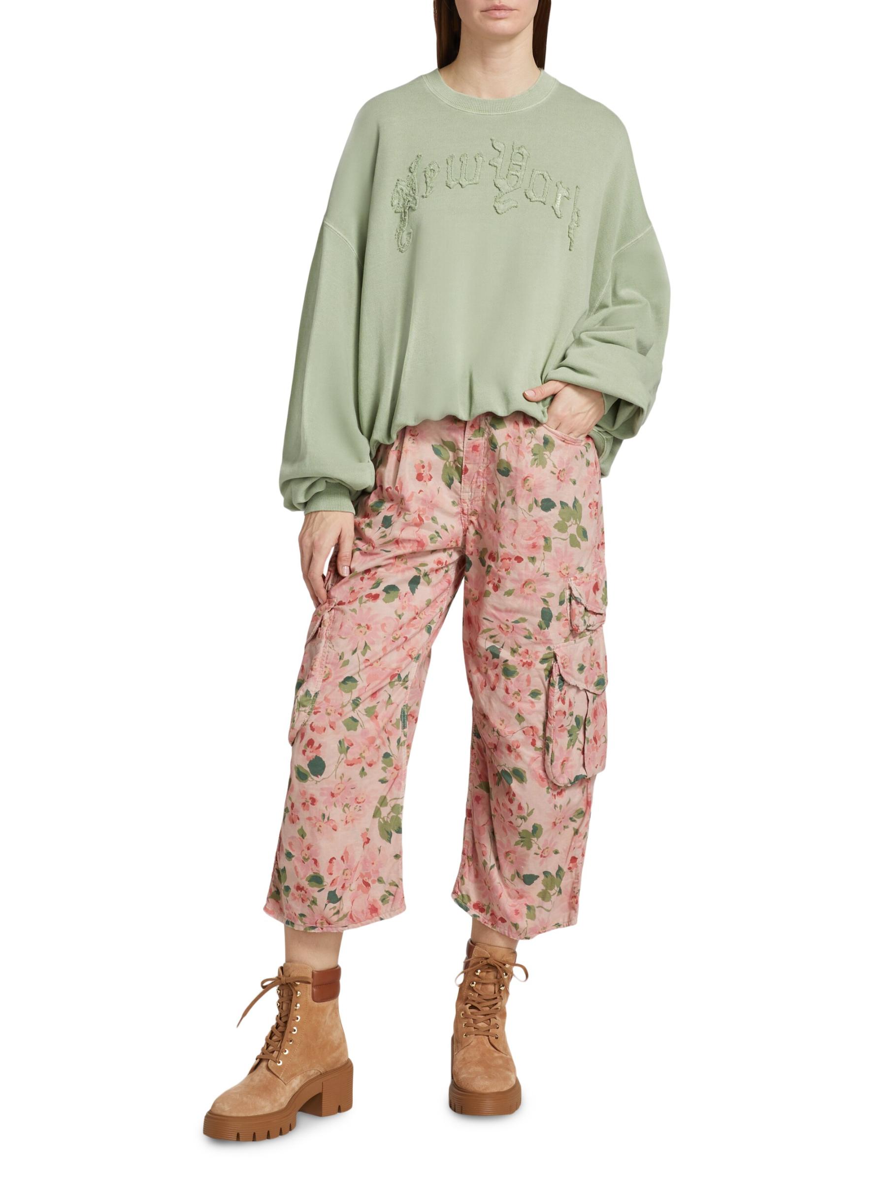 RONRON ♥ WALFFLE FLORAL TRACK PANTS /追跡付 Pants - RONRON 론론