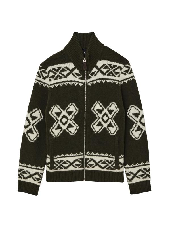 سترة بسحّاب كامل مستوحاة من جزيرة هانز فير