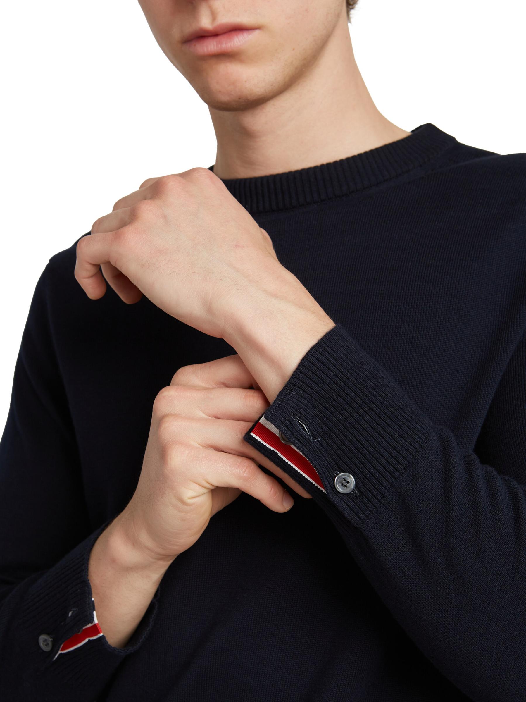 THOM BROWNE コットン スウェットシャツ ストライプ Thom Browne - ストライプコットンジャージークルーネック