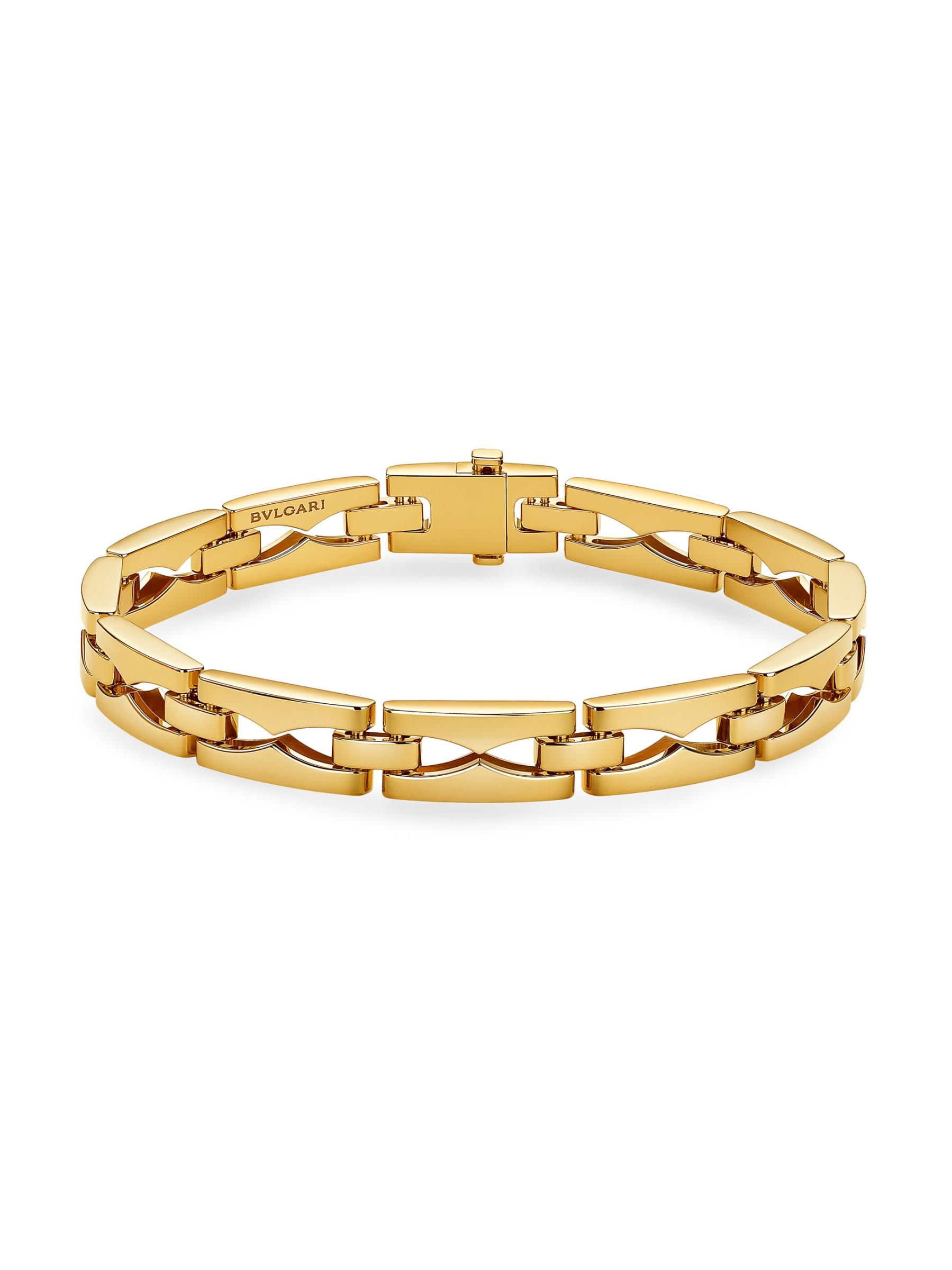 Shop BVLGARI - B.zero1 18K Yellow Gold Chain Bracelet | Saks