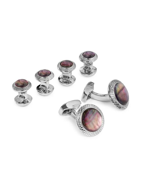 #2: طقم كوارتز وأزرار أكمام - الكوارتز الأسود