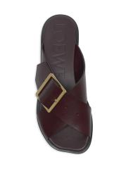 ◆LOEWE◆ ペタル ベルト レザー サンダル ペタル ベルト サンダル（ベジタブルタンニンカーフ） ブラック