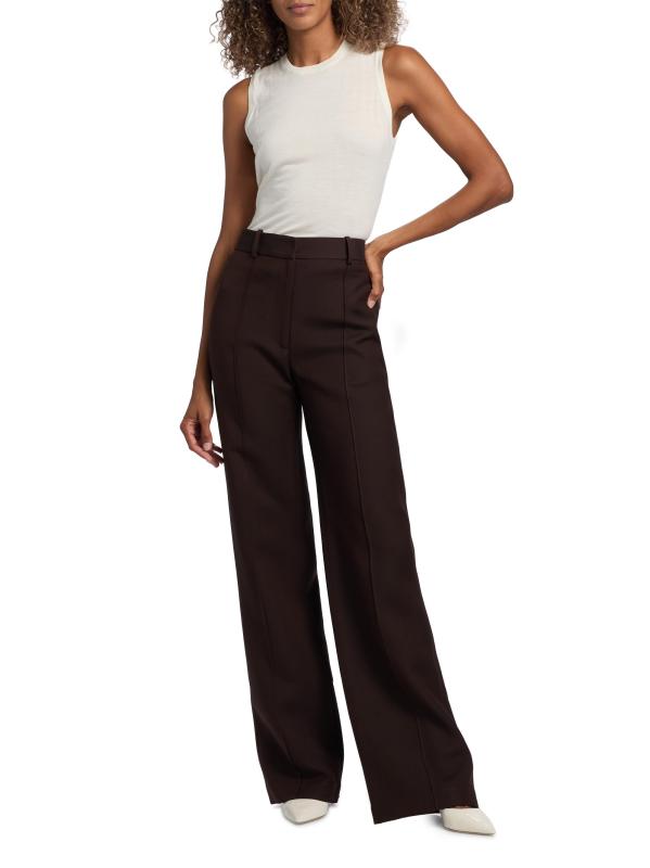 #7: بنطال وايت من الصوف والحرير - موكا