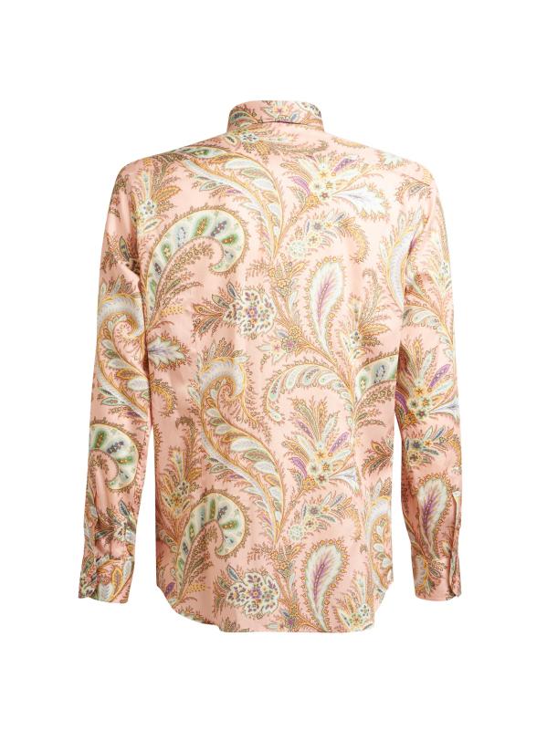 #2: قميص بيزلي من القطن بأزرار أمامية - طباعة على بيزلي