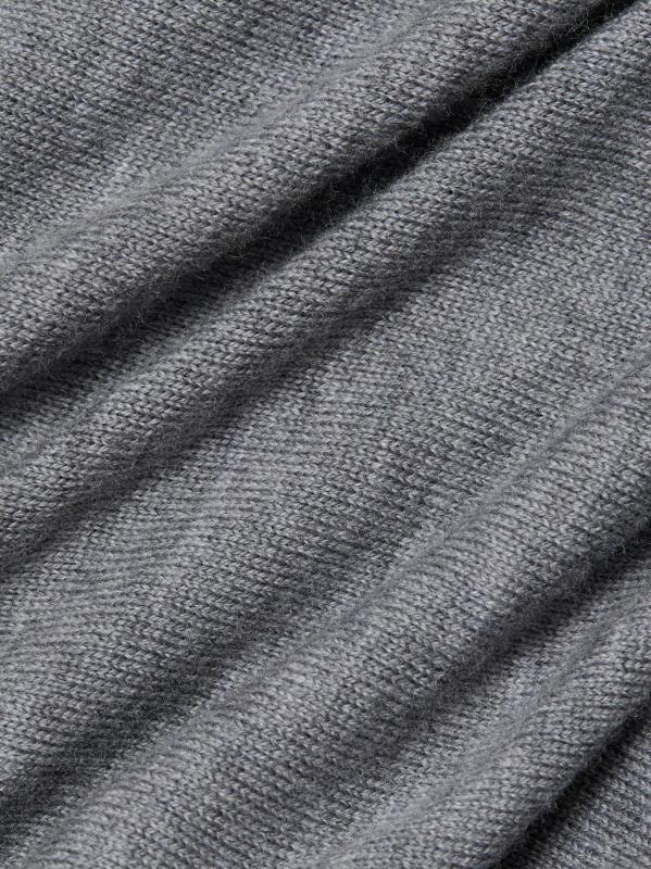 #6: تنورة متوسطة الطول من صوف ميرينو من ويلما - هيذر جراي