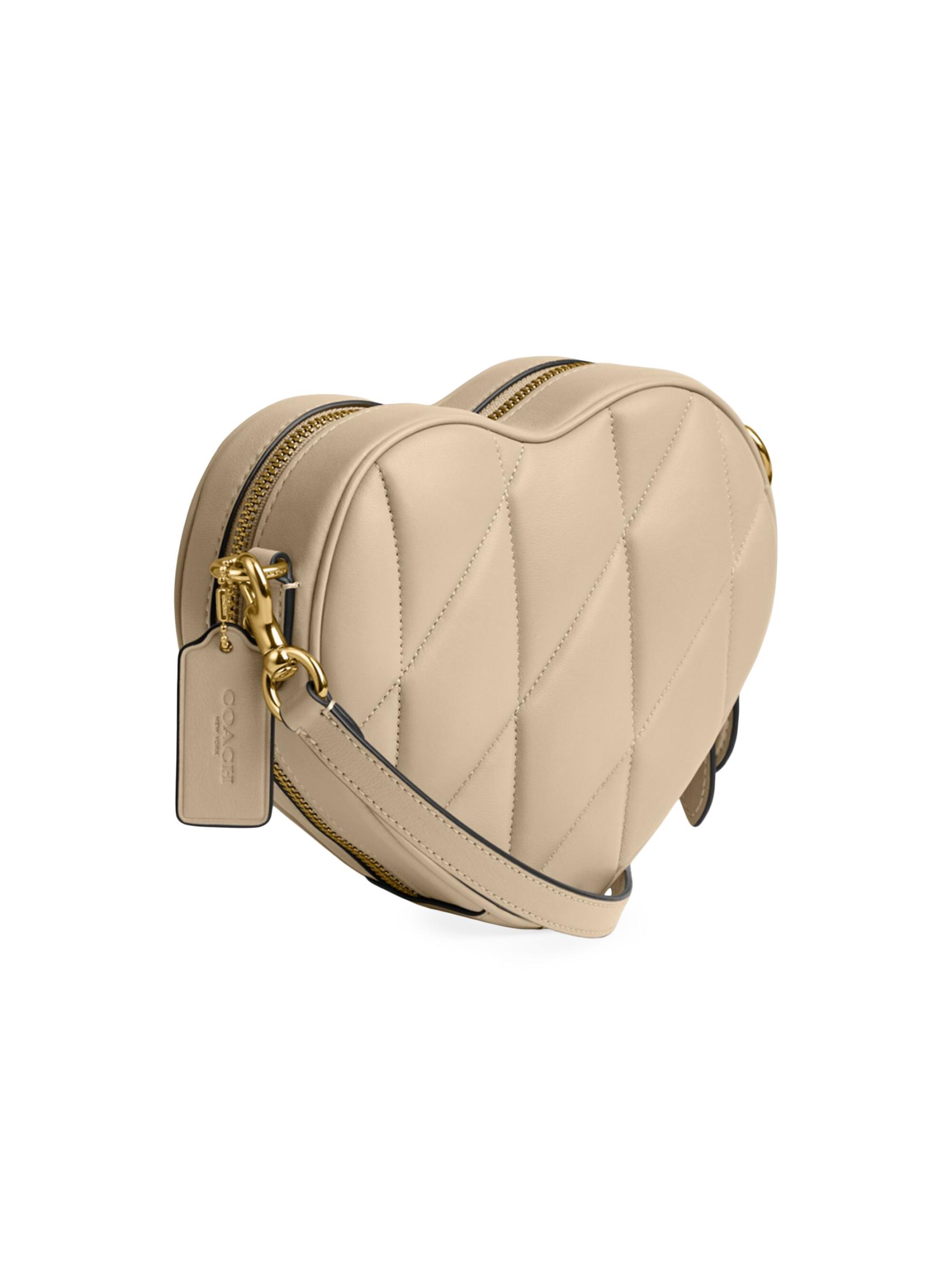 Shop COACH - Quilted Leather Heart Crossbody Bag | Saks