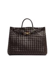 Shop Bottega Veneta - Large Andiamo Intrecciato Leather