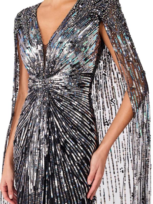 #4: فستان مزين برقبة على شكل حرف V - عرق السوس