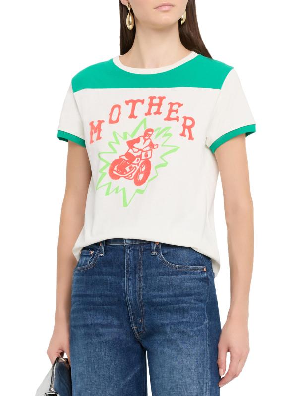 #2: تيشيرت ذا ليل بالر برسومات - أبيض