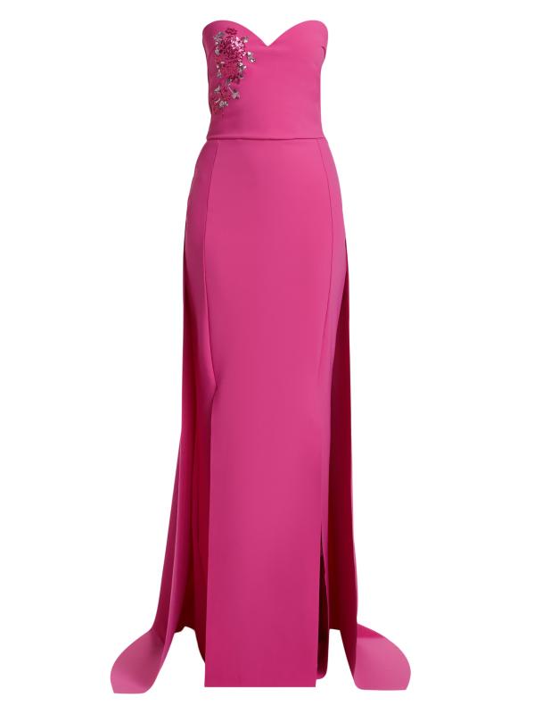 ★セール♪★BCBGMAXAZRIA ストラップレスガウン★ BCBGMAXAZRIA ストラップレスボトムフリルコットンガウン