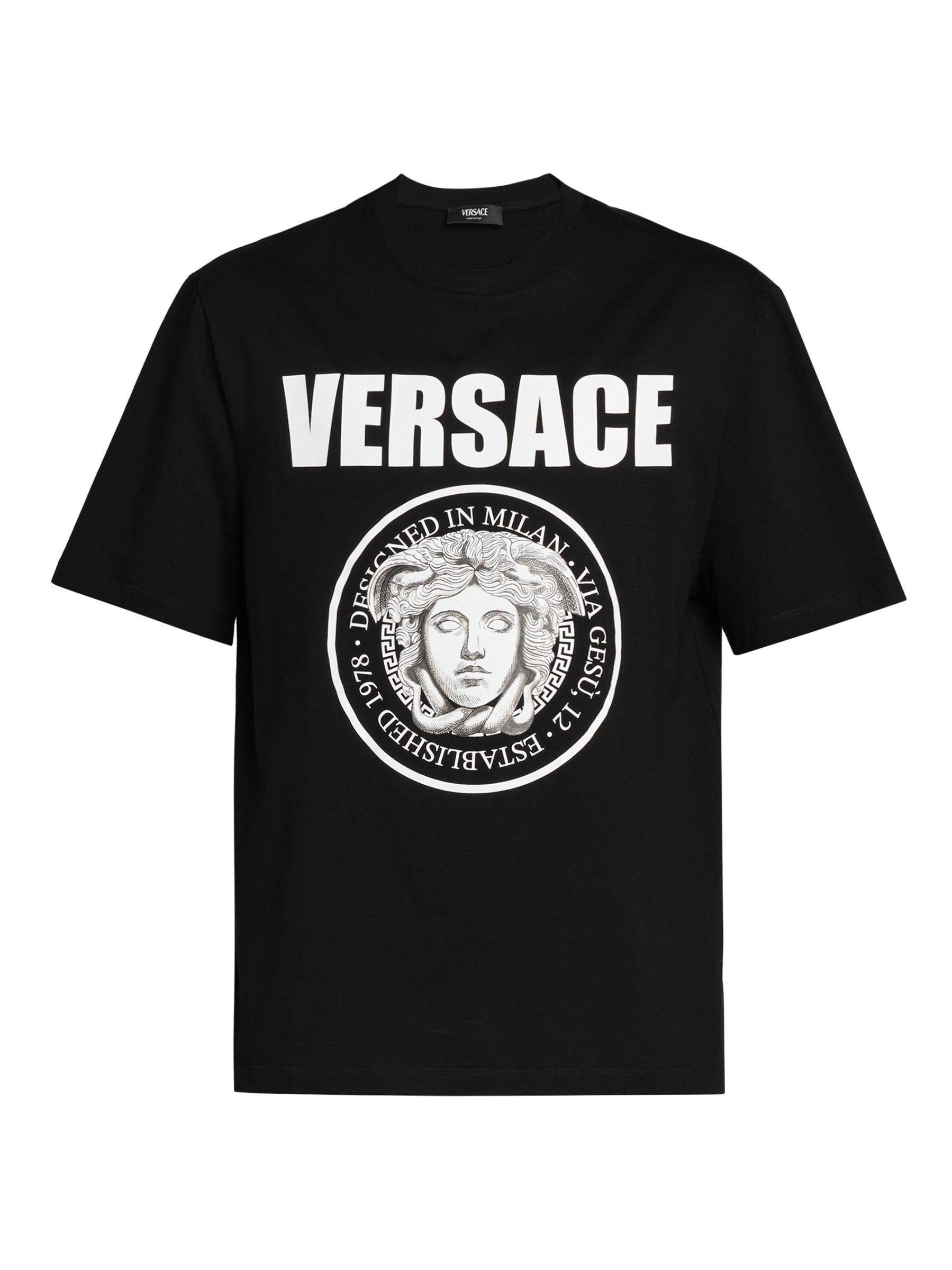 VERSACE メデューサ Tシャツ 関税送料込 国内発送】 VERSACE フロントメデューサTシャツ ヴェルサーチ