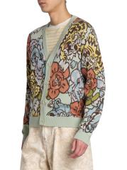 美品 KENZO ケンゾー フラワー ジャカードニットカーディガン M NIGO 美品 KENZO ケンゾー フラワー ジャカードニットカーディガン M