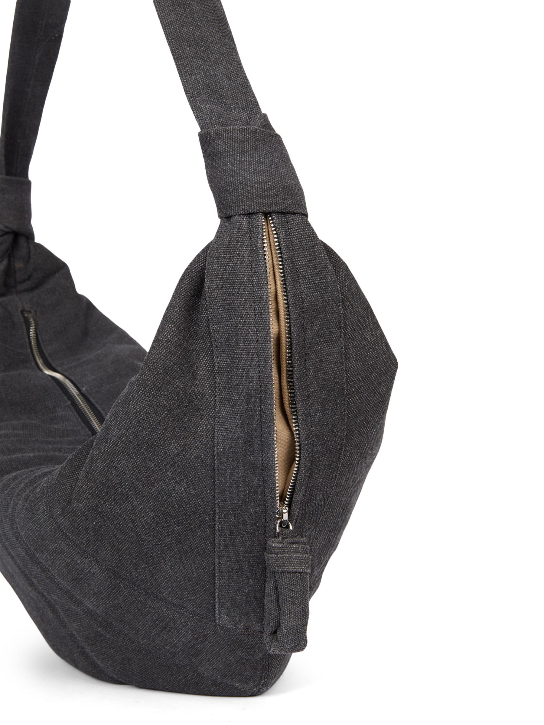 関送込【LEMAIRE】XL クロワッサンバッグ アッシュブラック Lemaire - XLクロワッサン・コットン混バッグ をオンライン購入