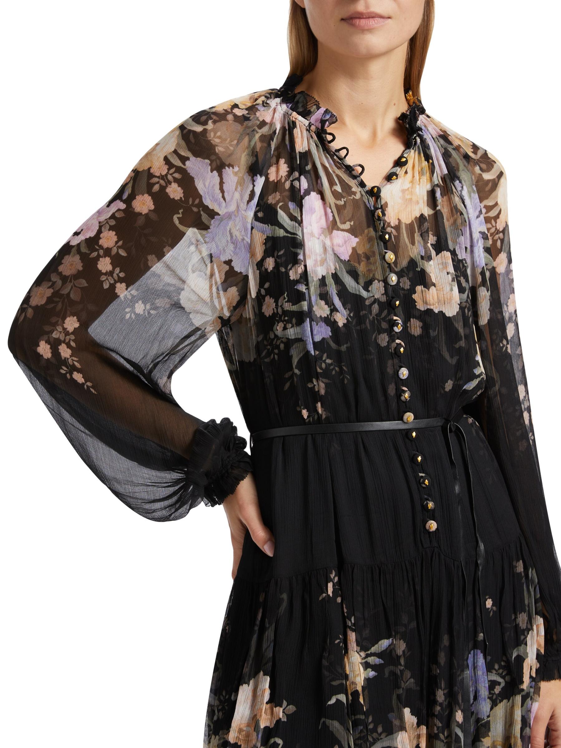 【ZIMMERMANN】エデン ハンカチーフ ミディスカート ZIMMERMANN Shop Zimmermann - Eden Tiered Midi-Dress | Saks Fifth Avenue