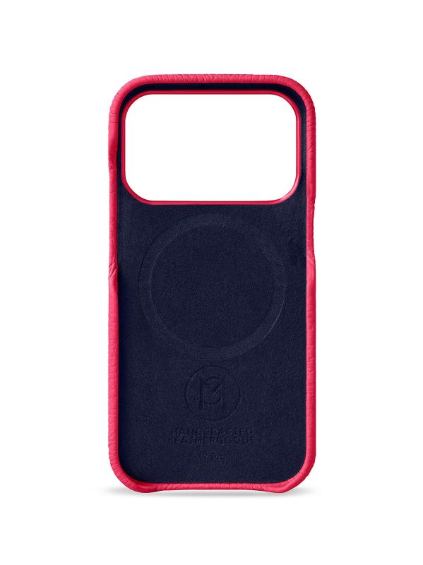 #4: غطاء هاتف جلدي (آيفون 17 برو) - فوشيا شيبويا