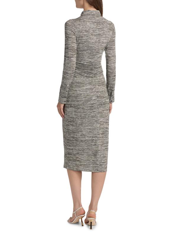 #4: فستان بولو متوسط الطول من راشيل سبيس داي - صبغة بلاك وايت سبيس