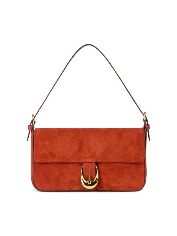 حقيبة للكتف من الجلد السويدي Harlow