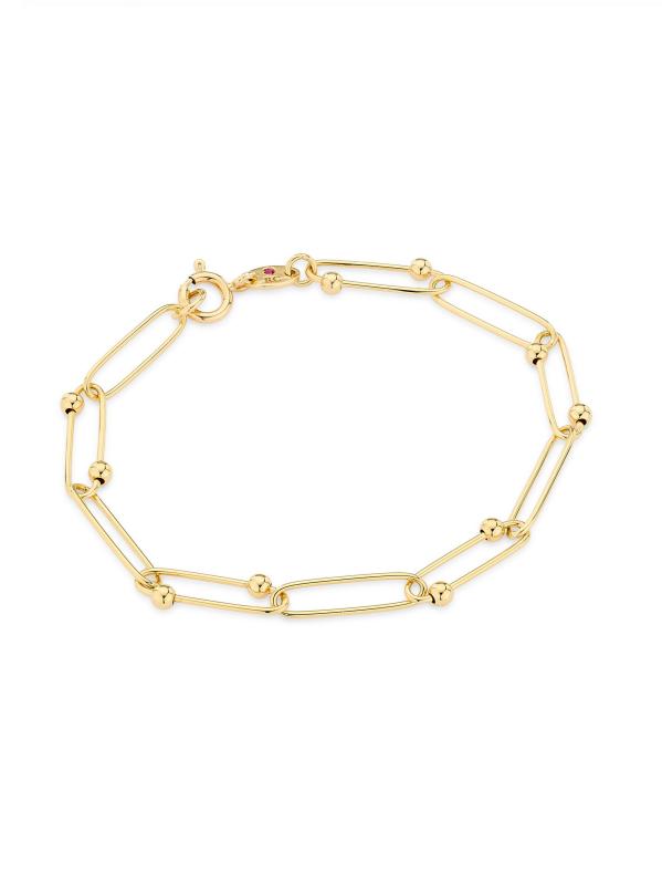 سوار على شكل كرة من الذهب الأصفر عيار 18 قيراطًا من تايني تريجز