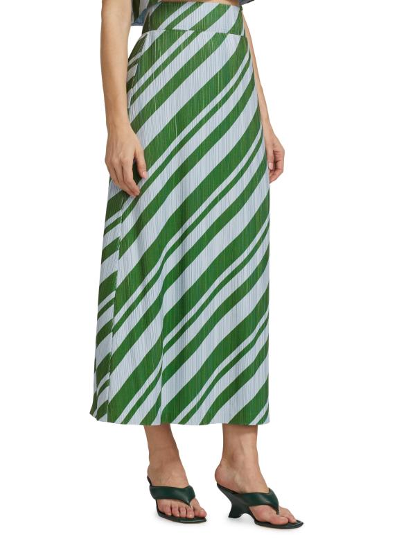 #3: تنورة ماكسي بتصميم A على شكل حرف A من التفتا - سكاي