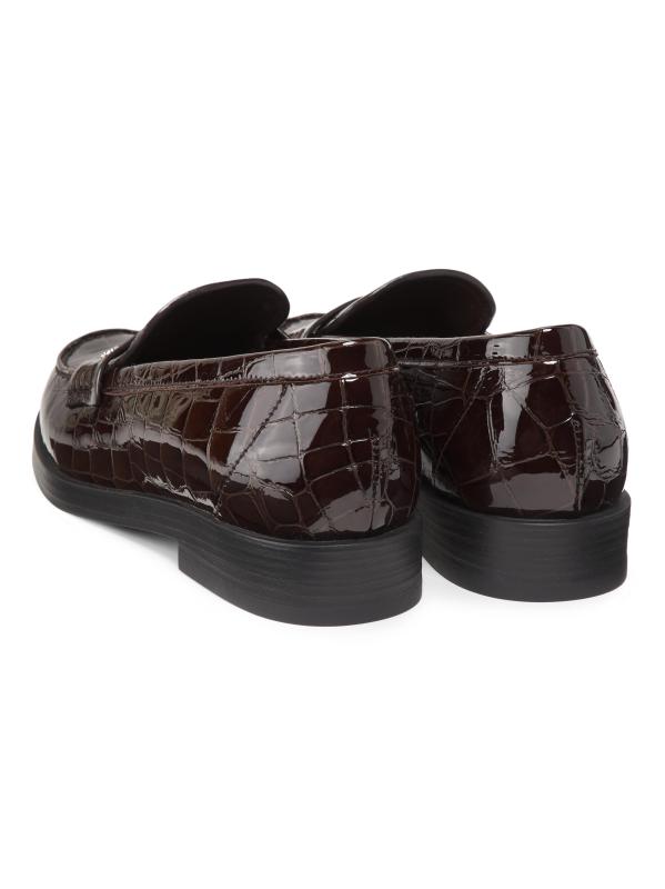 #3: حذاء لوفر من الجلد المصقول بنقشة Ivy Croc - سامبوكو