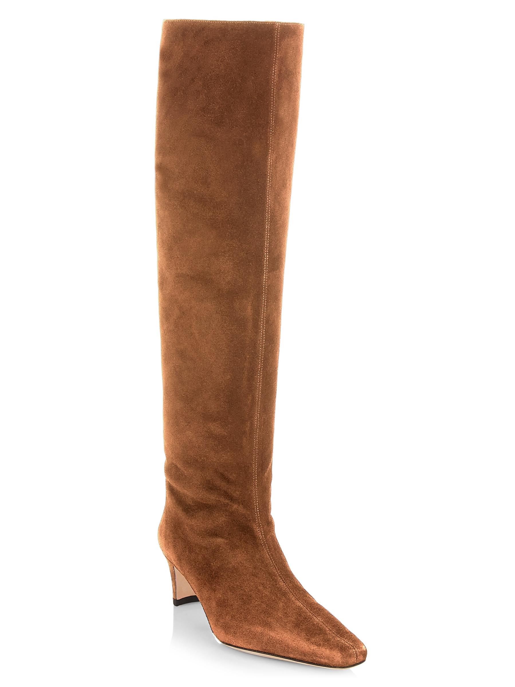 【関税込み】Staud タン Wally スエード ロングブーツ WALLY FLAT BOOT TAN SUEDE