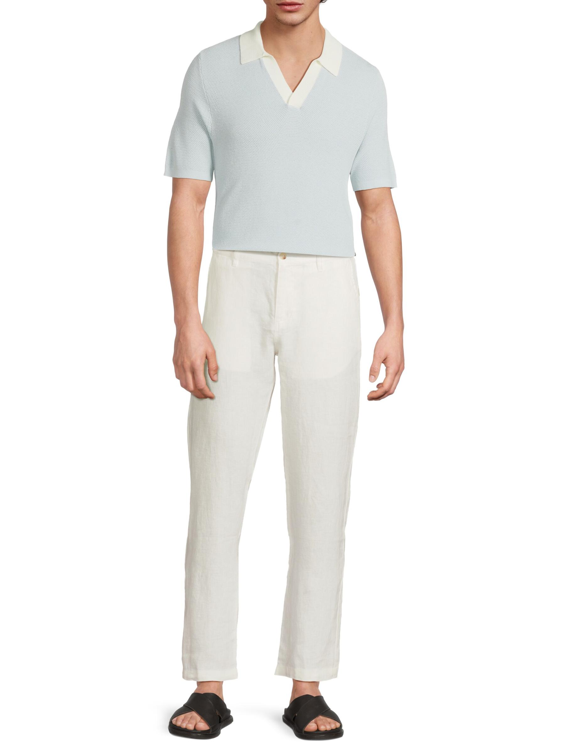 Shop Onia - Textured Cotton Johnny Collar Polo Shirt | Saks