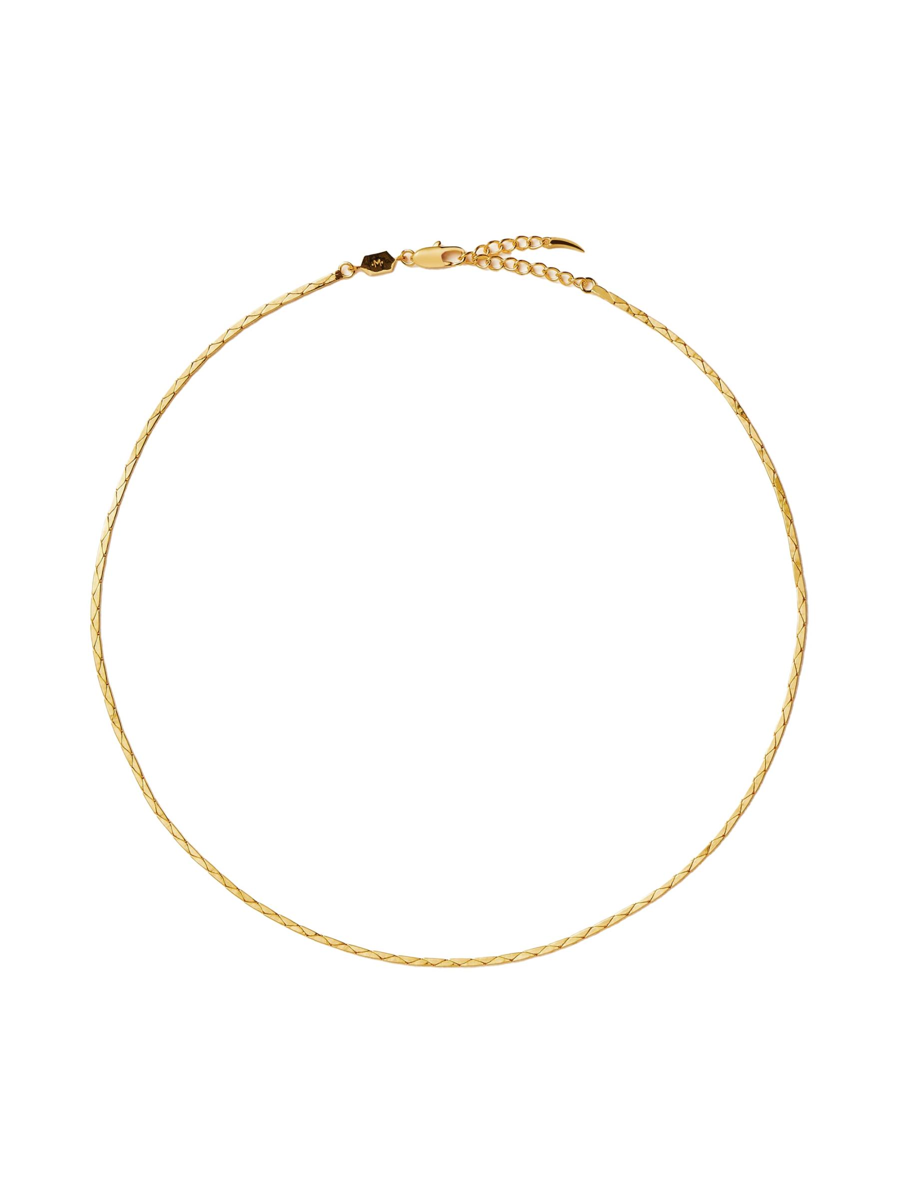 ★MISSOMA★ LUCY WILLIAMS SQUARE SNAKE チェーン ブレスレット Lucy Williams Square Snake Chain Bracelet | 18ct Gold