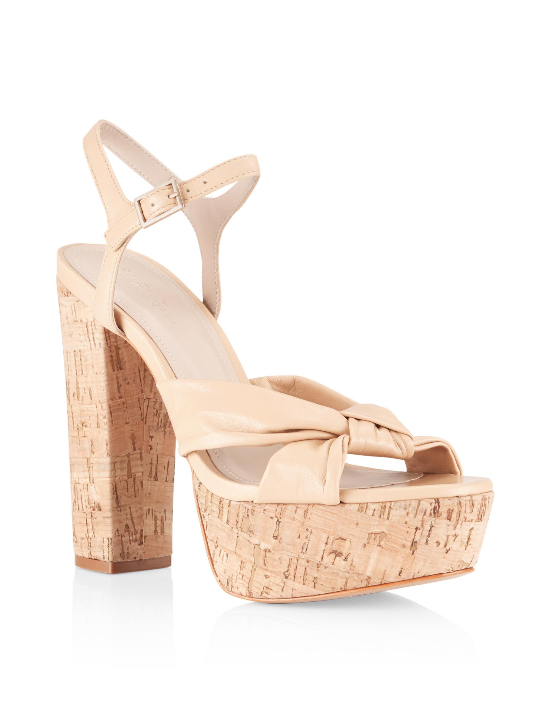 Saks Fifth Avenue - COLLECTION レザーコルクプラットフォーム