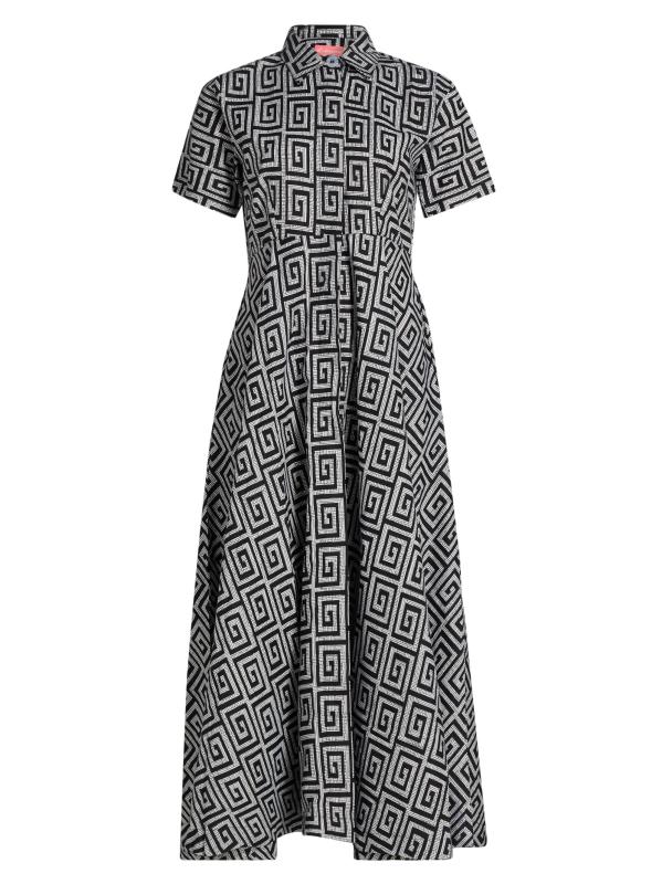 فستان ماكسي من القطن بطبعة Feyi