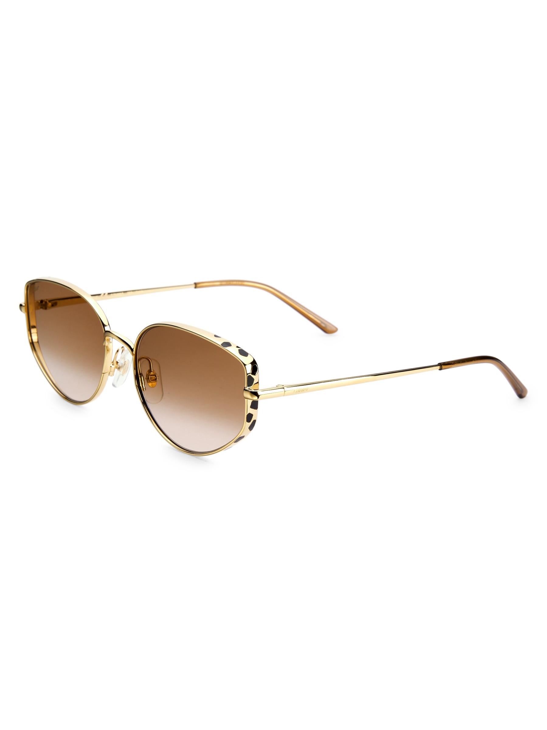 Shop Cartier - Panthère De Cartier 58MM Cat Eye Sunglasses