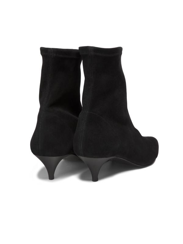 #3: حذاء أوفيليا من الجلد المدبوغ بكعب صغير - جلد سويدي أسود