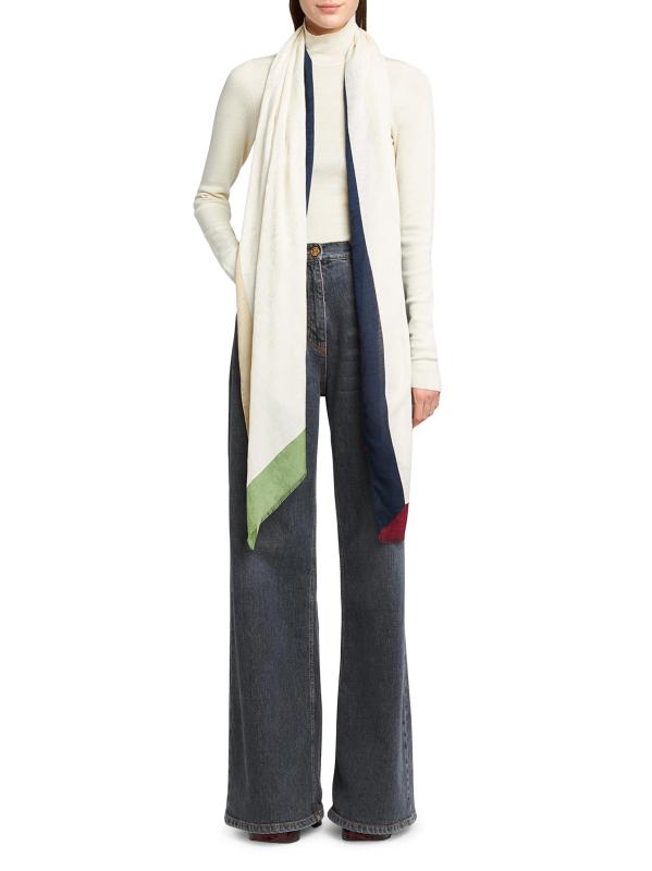 #4: وشاح من مزيج الكشمير من الجاكار البوهيمي - بيج