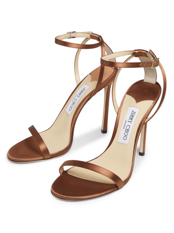 Shop Jimmy Choo - Minny 110MM Satin Stiletto Sandals | Saks