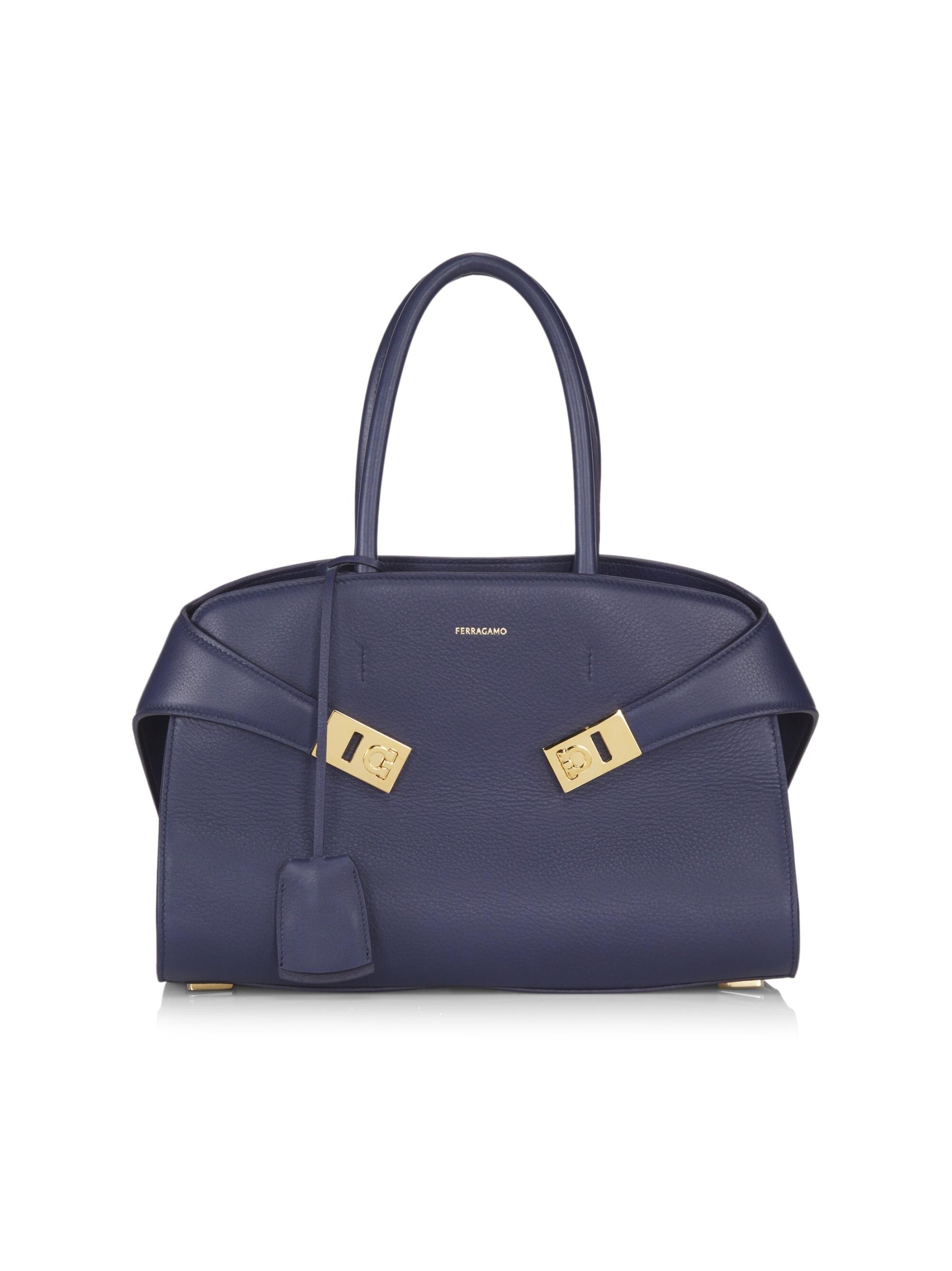Ferragamo - スモールレザートップハンドルバッグ をオンライン