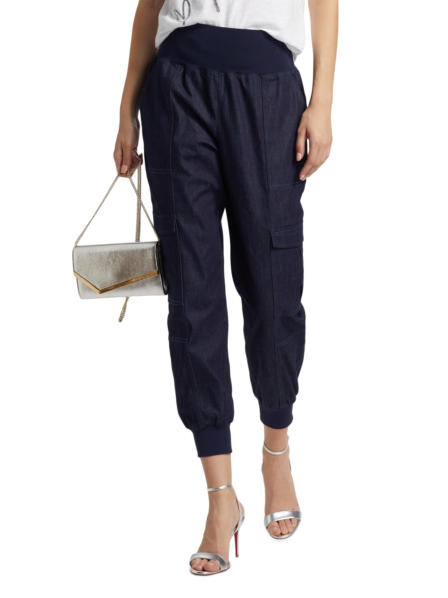 パンツ Chelsea Pas descendre au les langues. Shop Cinq à Sept - Flocked Denim Suzette Pants | Saks Fifth