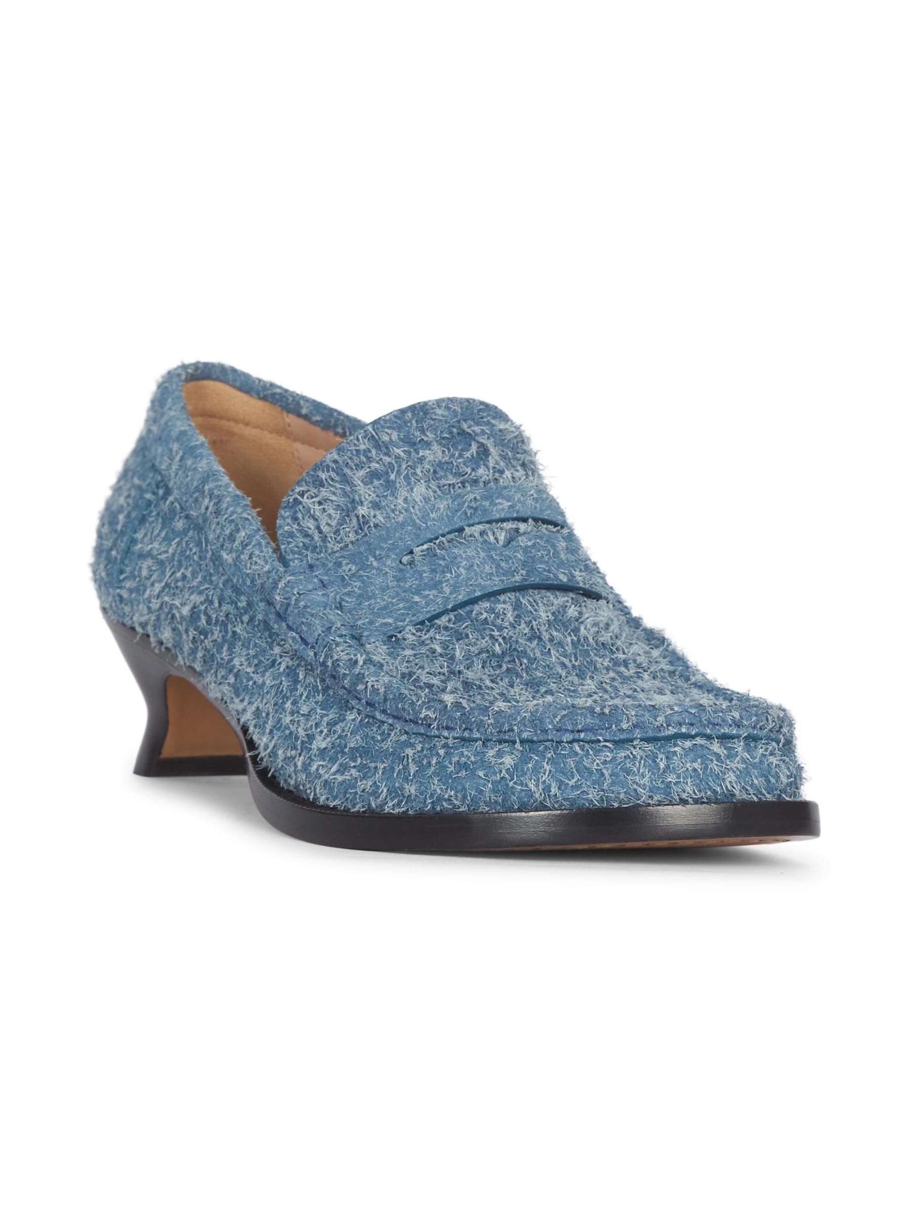 Loewe☆関税込み☆トイパンタ45ミュール Shop Loewe - Loewe Tierra 40MM Leahter Kitten-Heel Loafer