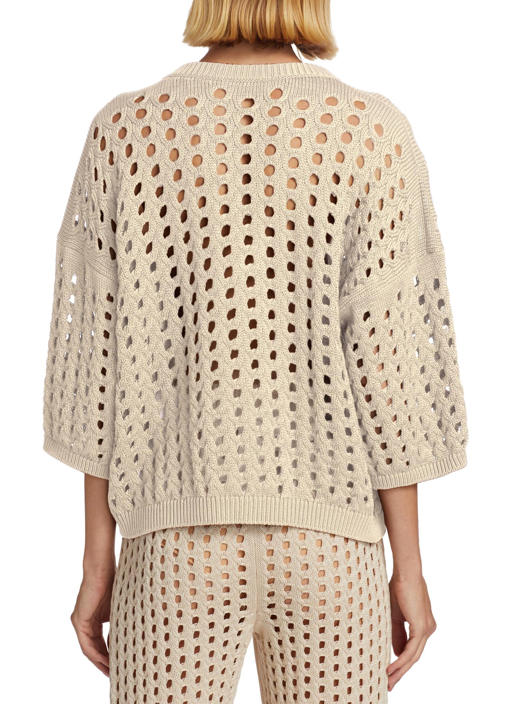 MAX MARA】USCIO コットンヤーン クロップド ニット (Max Mara