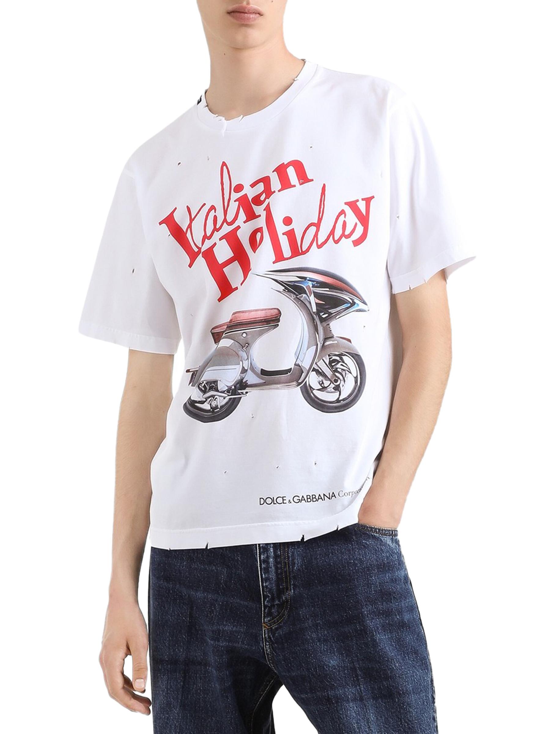 ◆完売必至◆【Dolce&Gabbana】Italian Holiday Tシャツ Dolce & Gabbana Italian Holiday T-shirt | italist