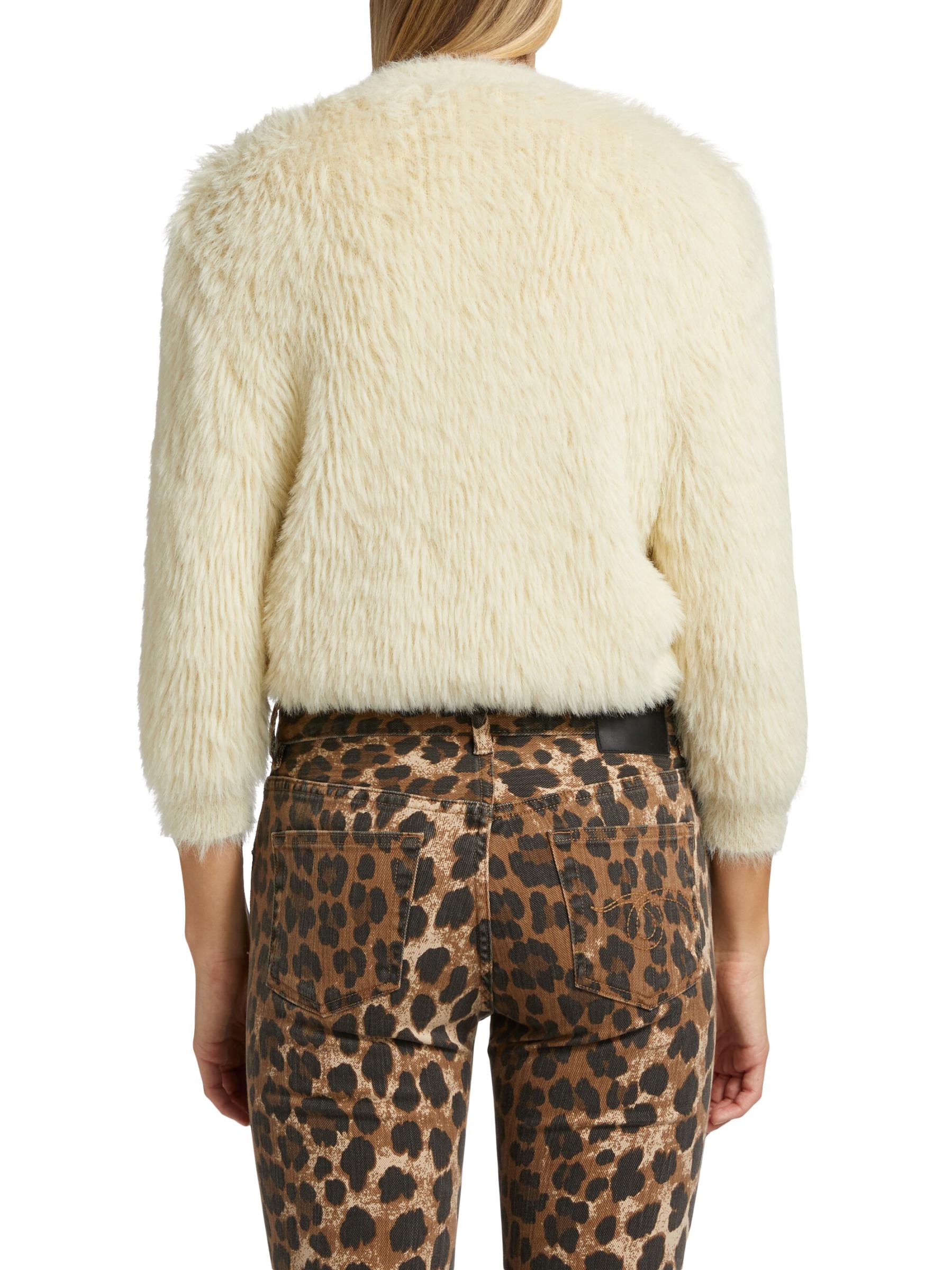 Shop R13 - Balloon Faux-Fur Cardigan | Saks Fifth Avenue Bahrain