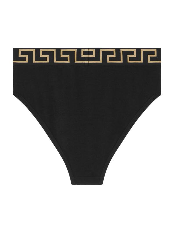 #2: سراويل جيرسي من القطن القابل للتمدد بشعار Topeka - أسود