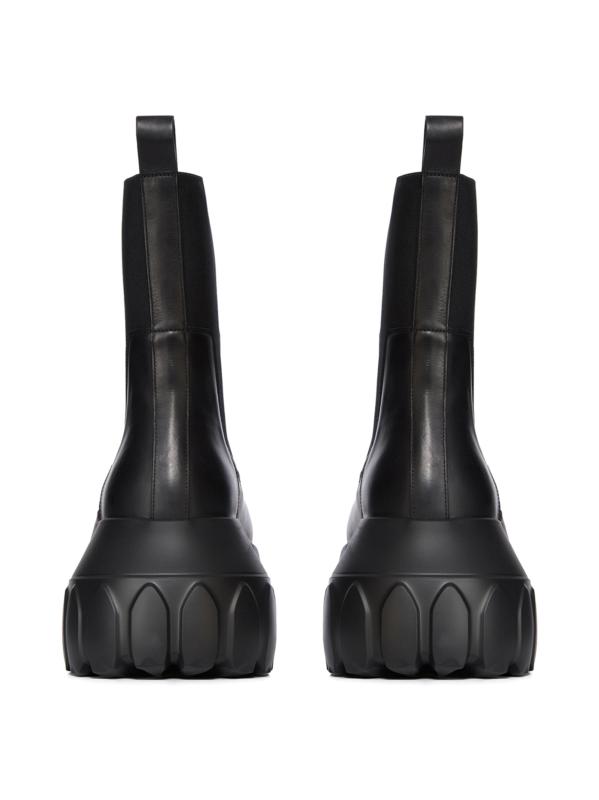 Rick Owens - ビートル メガトラクター レザー チェルシーブーツ