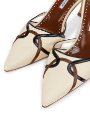 Manolo Blahnik>>ラゲブ 70 レザーミュール Manolo Blahnik - ラゲブ70MMレザーミュール をオンライン購入