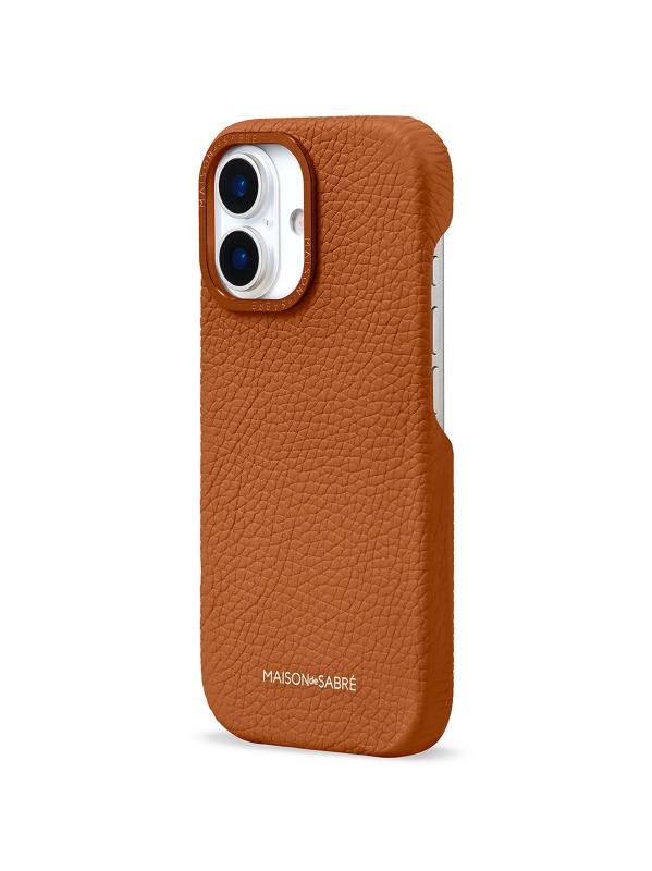 #2: غطاء هاتف جلدي (آيفون 17) - بيكان براون