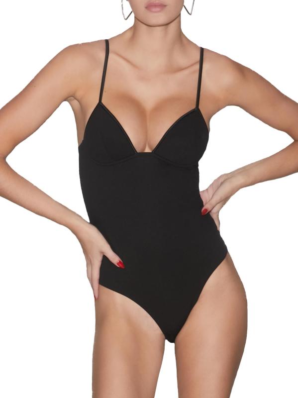 Shop Fleur du Mal Soft-Cup Wireless Bodysuit Saks Fifth Avenue