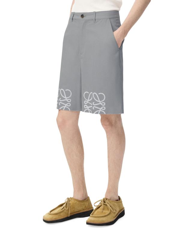 #2: شورت بشعار أنغرام - رمادي فاتح