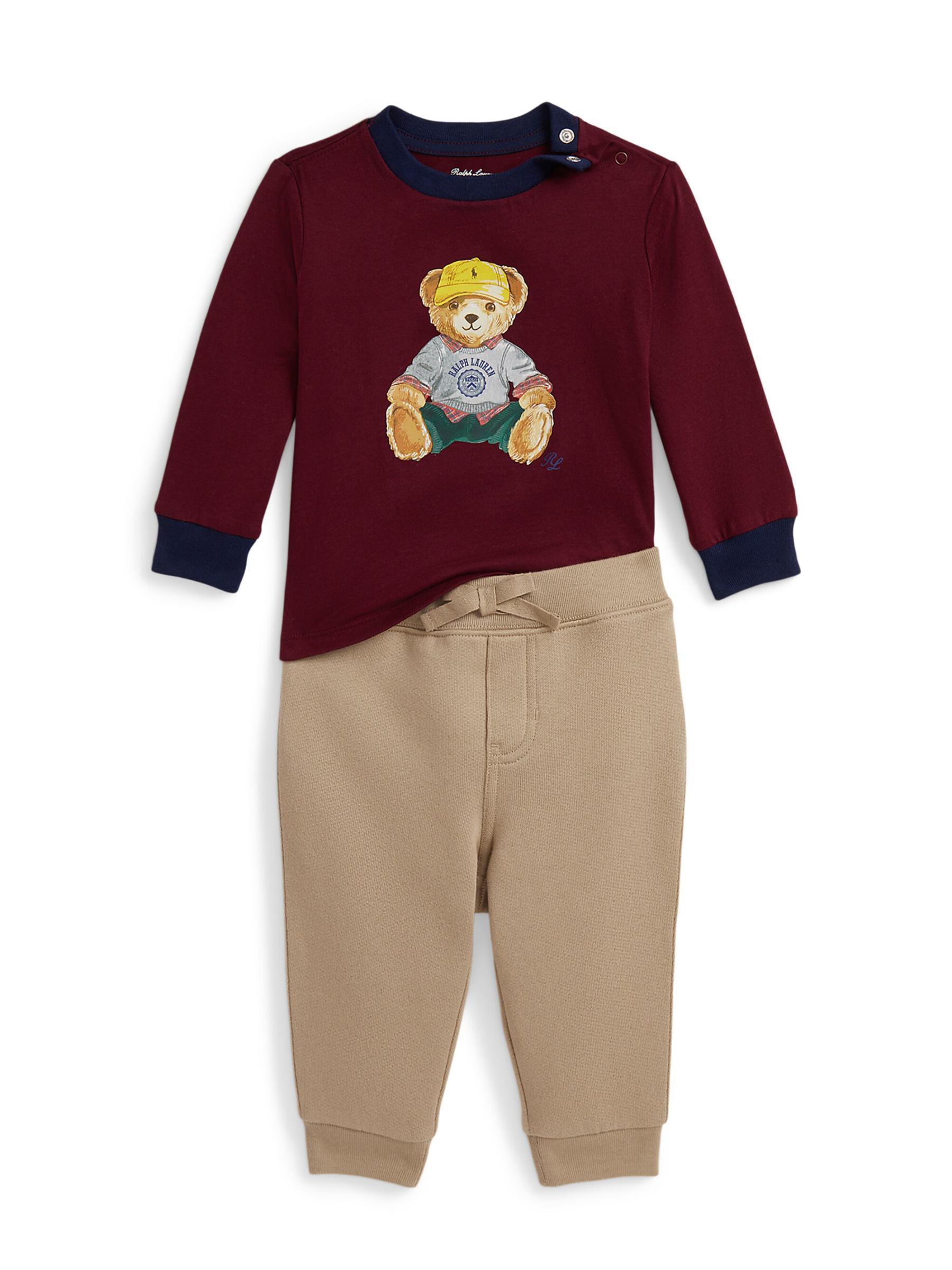 Polo Ralph Lauren - 男の子用ポロベア長袖Tシャツ＆ジョガー