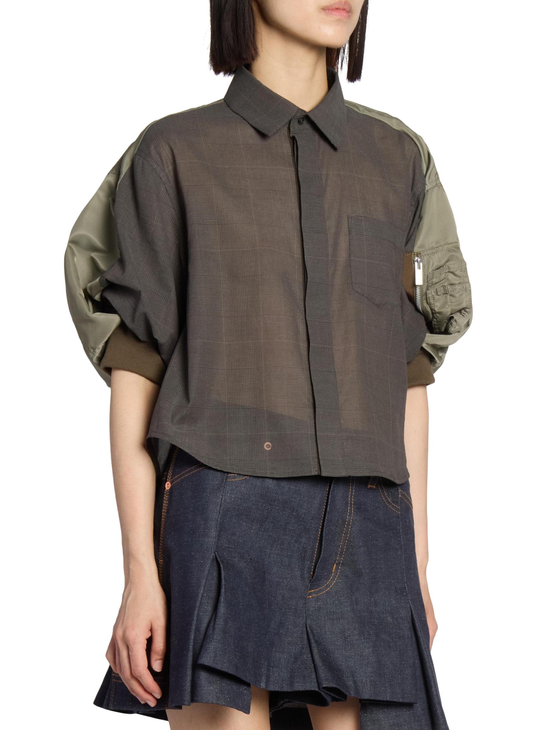sacai 国内買付 High Twist Voile Jacket Sacai - ハイツイストボイル＆ナイロンツイルシャツ を