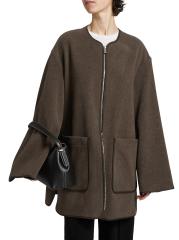 【TOTEME】フェルト ウール ジャケット オーク 75dce89f-1a38-473c-a5ee-