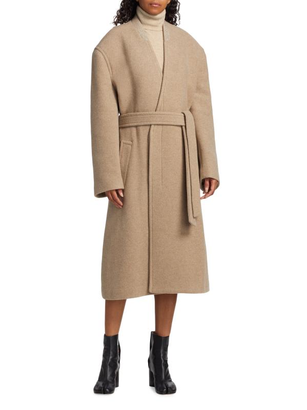 MM6 MAISON MARGIELA 関税込 collarless coat Mm6 Maison Margiela Collarless Jacket, Brand Size 42 (US